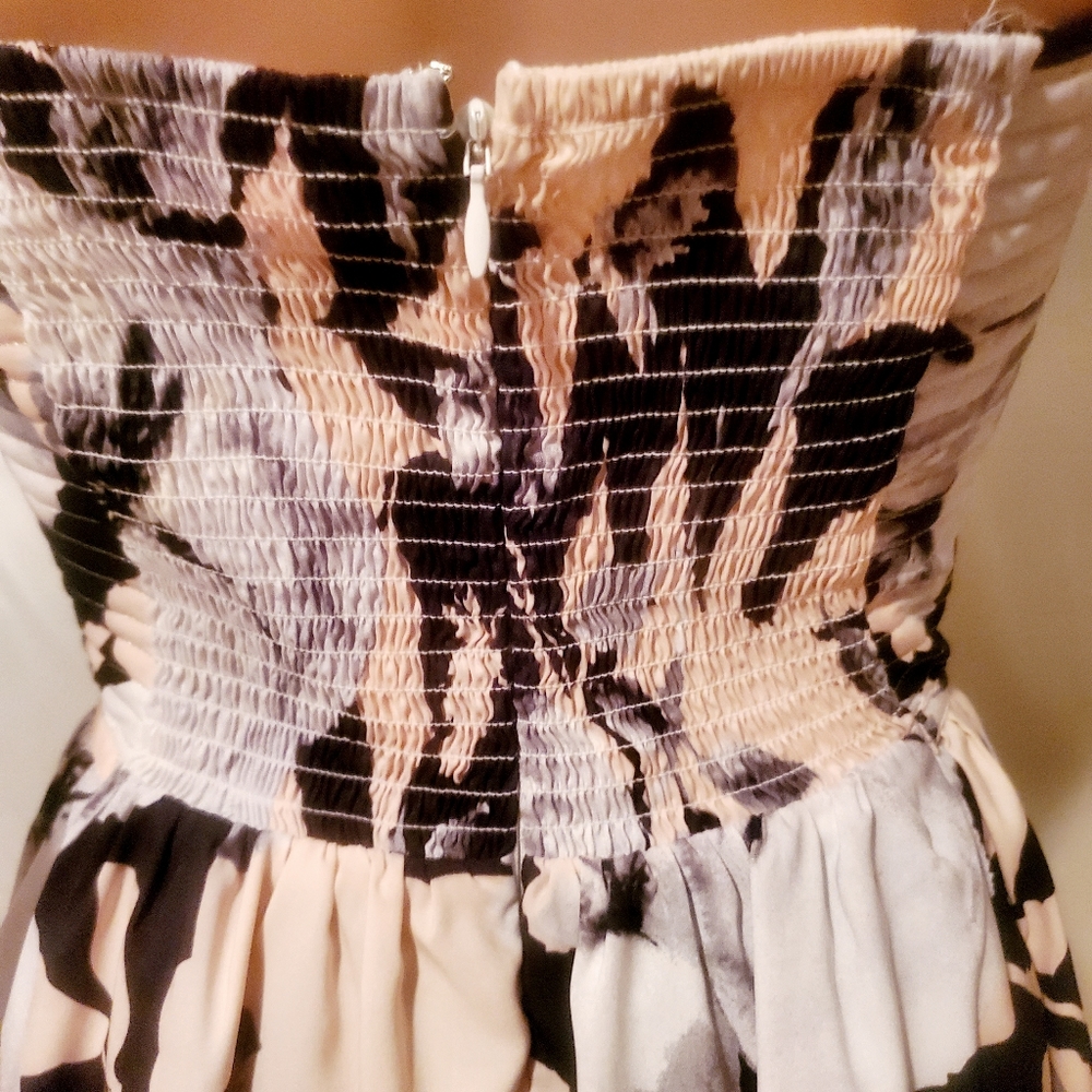 NWT Devlin Strapless Floral Mini Dress XS - Picture 7 of 12